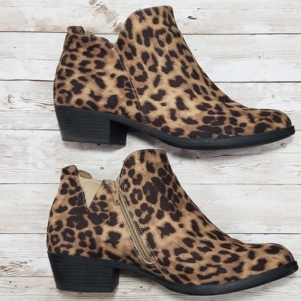 Leopard Print Cloudwalker Booties
